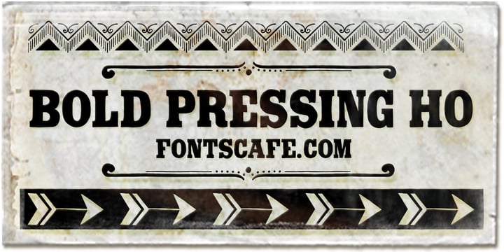Bold Pressing Pack Font Poster 3
