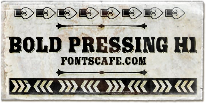 Bold Pressing Pack Font Poster 4