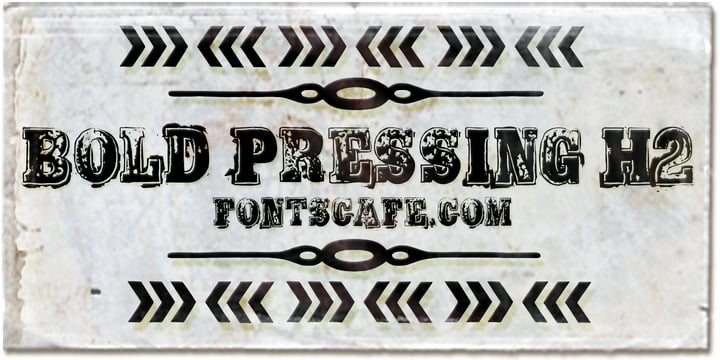 Bold Pressing Pack Font Poster 5