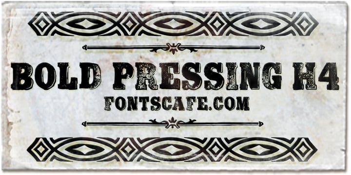 Bold Pressing Pack Font Poster 7