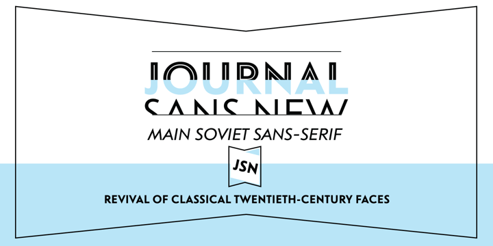 Journal Sans New Font Poster 2