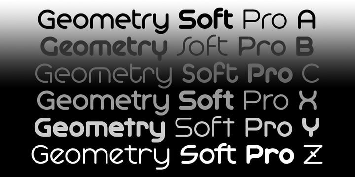 Geometry Soft Pro Font Poster 1