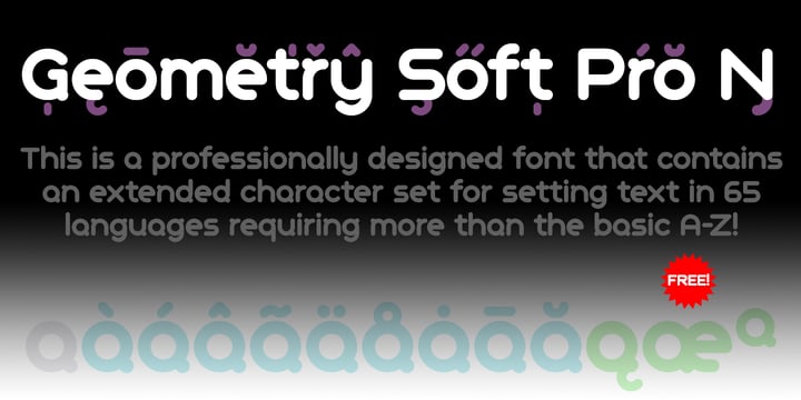 Geometry Soft Pro Font Poster 4