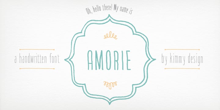 Amorie Font Poster 1