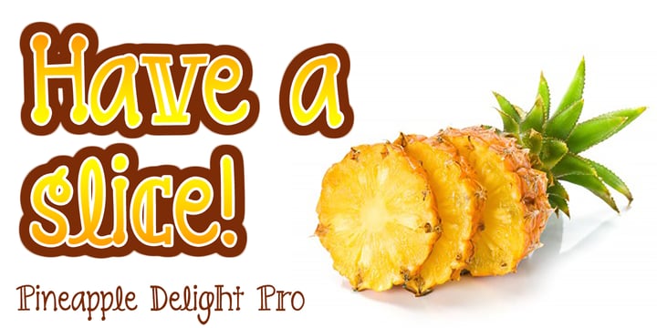Pineapple Delight Pro Font Poster 3