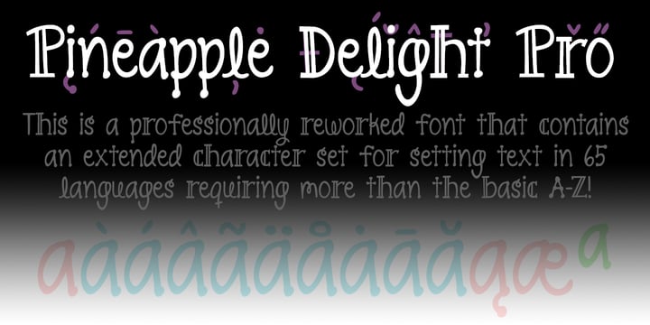 Pineapple Delight Pro Font Poster 5