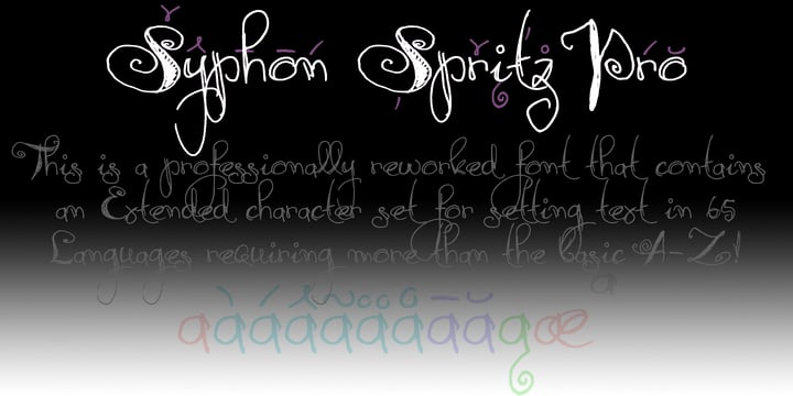 Syphon Spritz Pro Font Poster 4