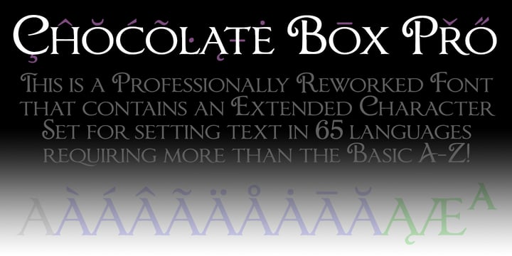 Chocolate Box Pro Font Poster 4