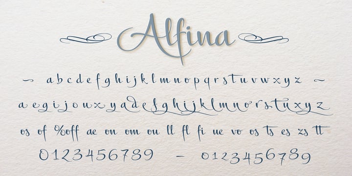Alfina Font Poster 1