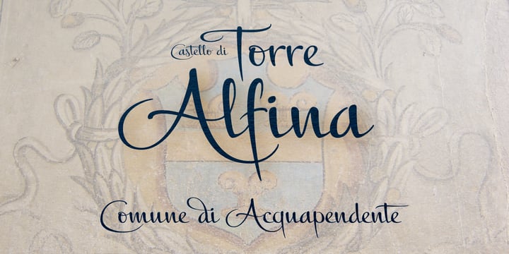 Alfina Font Poster 2