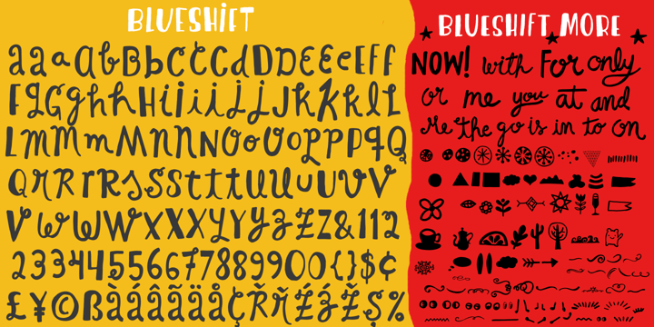 Blueshift Font Poster 11