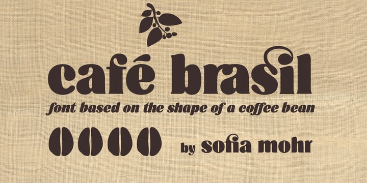 Café Brasil Font Poster 1
