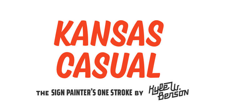 Kansas Casual Font Poster 1