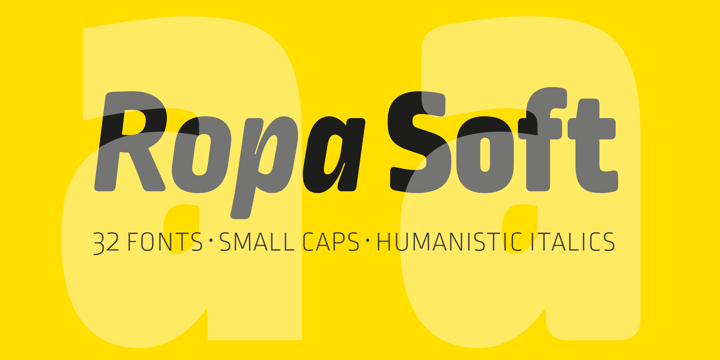 Ropa Soft Pro Font Poster 5