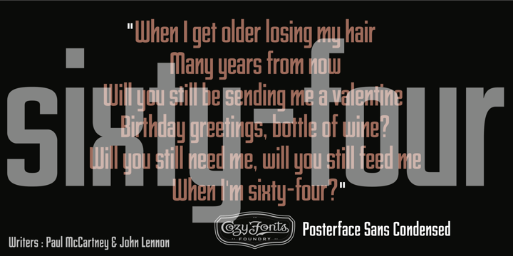 Posterface Font Poster 5