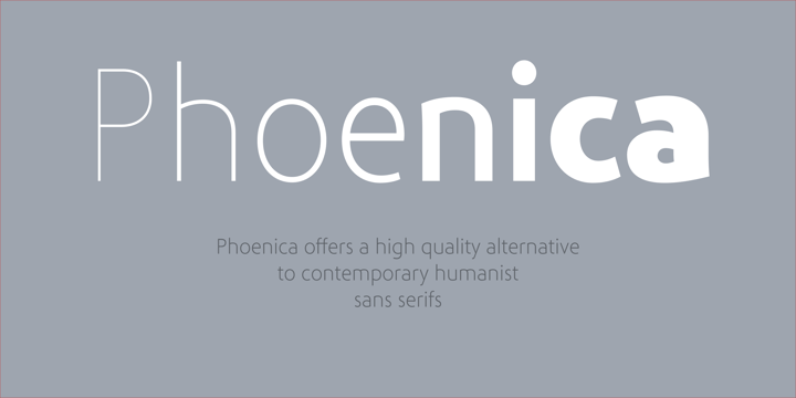 Phoenica Std Font Poster 2