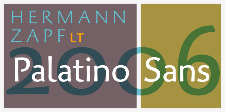 Palatino Sans Font Poster 1
