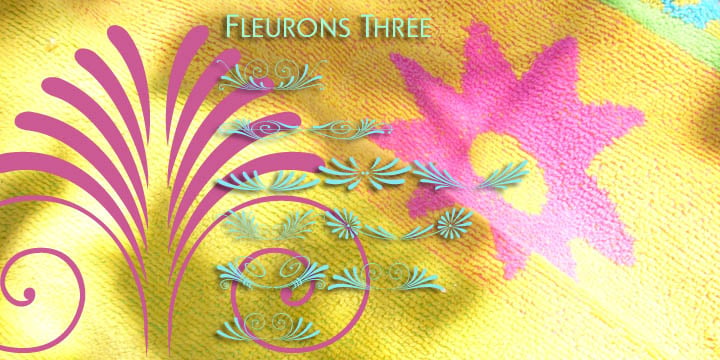 Fleurons Three Font Poster 1