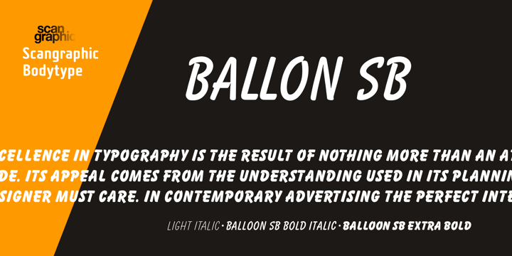 Balloon SB Font Poster 2