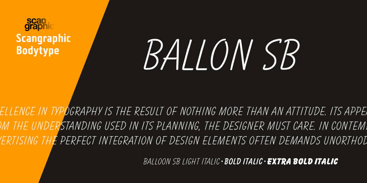 Balloon SB Font Poster 3