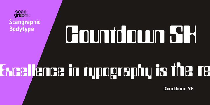 Countdown SH Font Poster 1