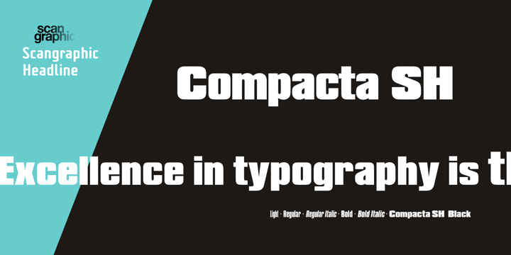 Compacta SH Font Poster 1