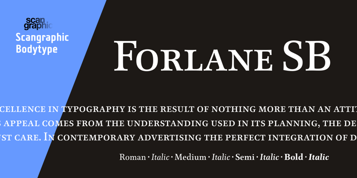 Forlane SB Font Poster 2