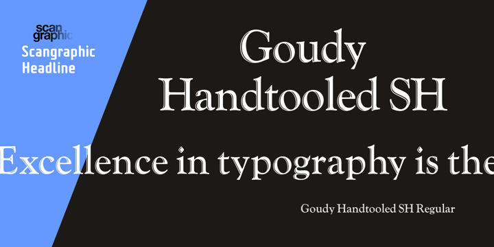 Goudy Handtooled SH Font Poster 1