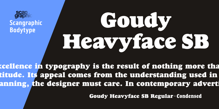 Goudy Heavyface SB Font Poster 1