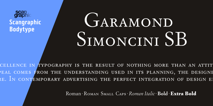 Garamond Simoncini SB Font Poster 2