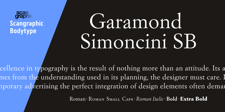 Garamond Simoncini SB Font Poster 3