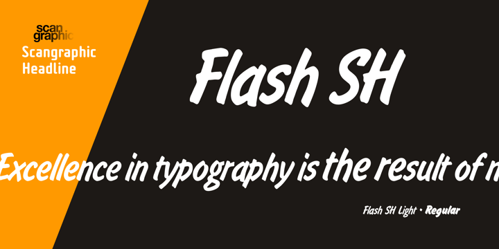 Flash SH Font Poster 1