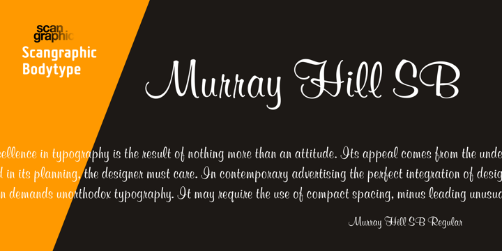 Murray Hill SB Font Poster 1