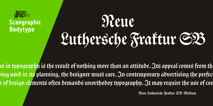 Neue Luthersche Fraktur SB Font Poster 2