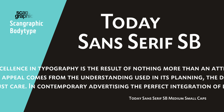 Today Sans Serif SB Font Poster 2