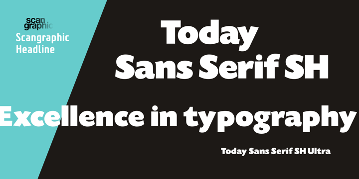 Today Sans Serif SH Font Poster 1