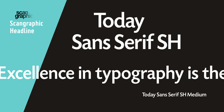 Today Sans Serif SH Font Poster 2