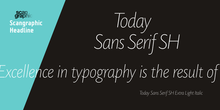 Today Sans Serif SH Font Poster 3