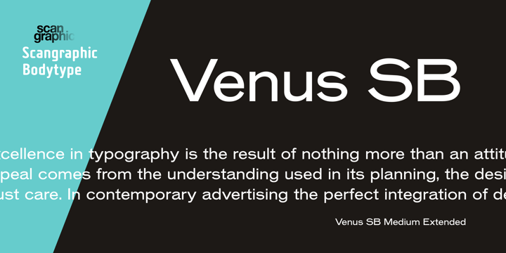 Venus SB Font Poster 2