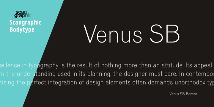 Venus SB Font Poster 3