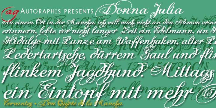 Donna Julia Font Poster 1
