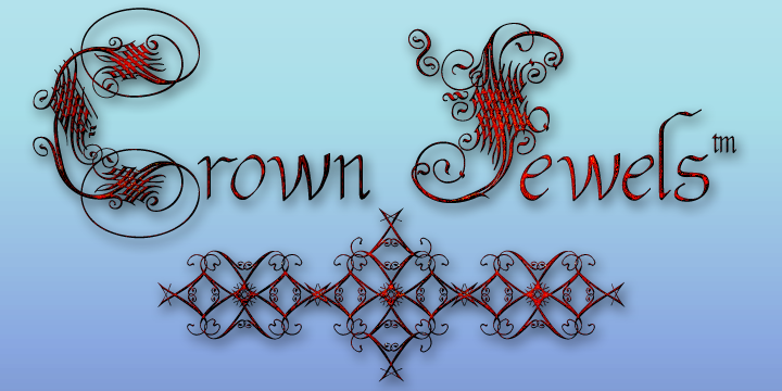 Crown Jewels Font Poster 1