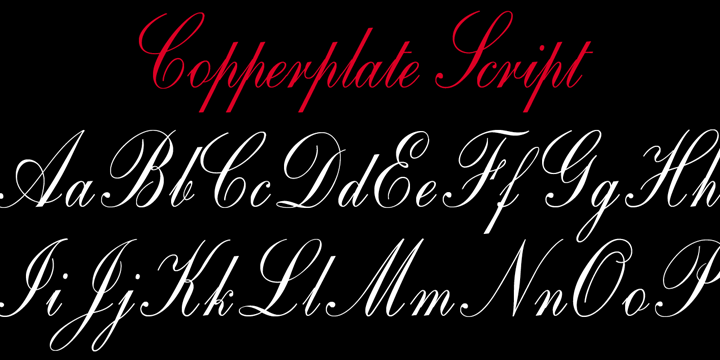 Copperplate Script Font Poster 3