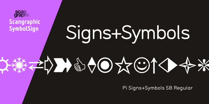 Pi Signs+Symbols Font Poster 1