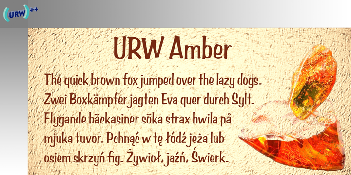 Amber Font Poster 1