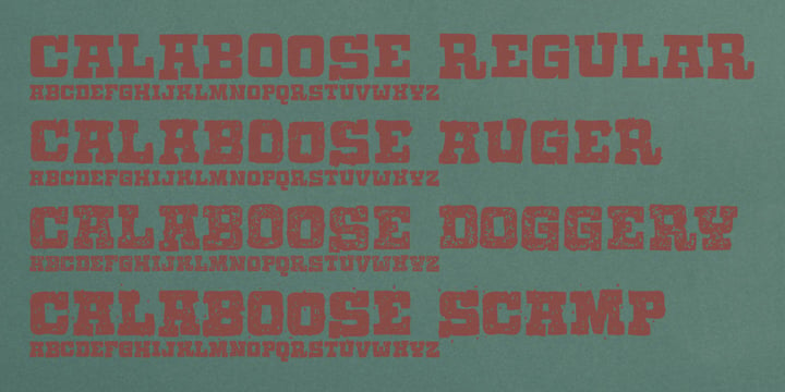 Calaboose Font Poster 2
