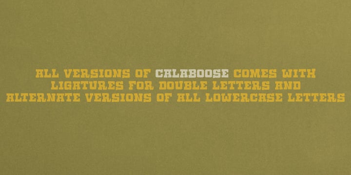 Calaboose Font Poster 3