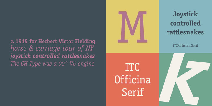 ITC Officina Serif Font Poster 3