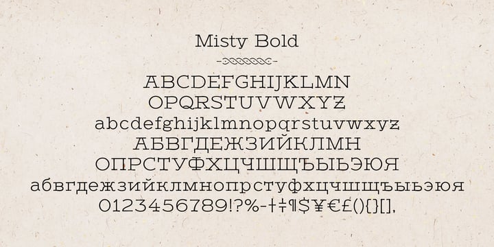 Misty Font Poster 4