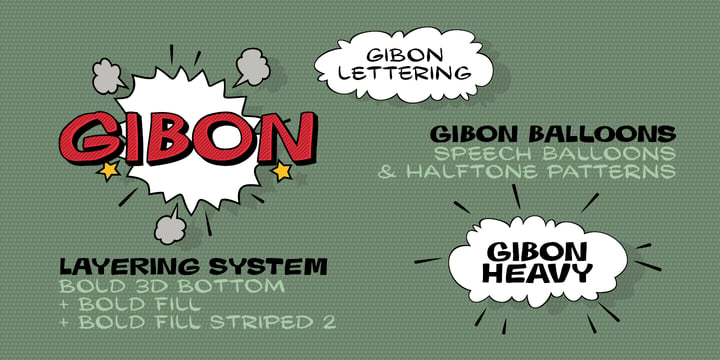 Gibon Font Poster 4
